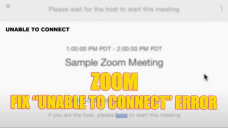 Ошибка «Невозможно подключиться» в Zoom (2023 г.)