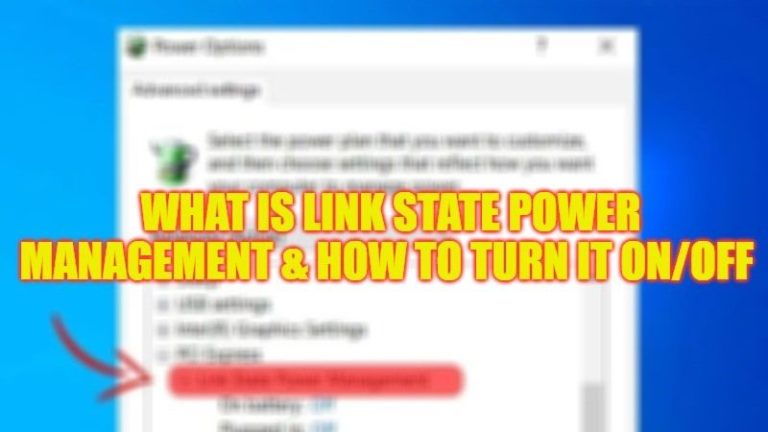 Что такое Link State Power Management в PCI Express (включение/выключение)