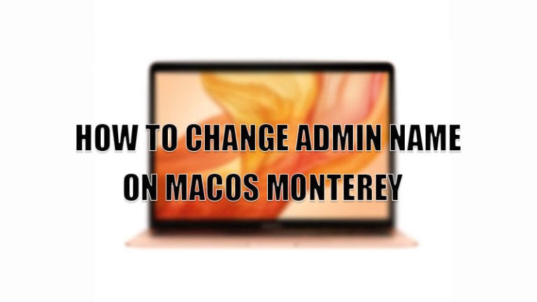 Как изменить имя администратора на Mac (macOS Monterey)