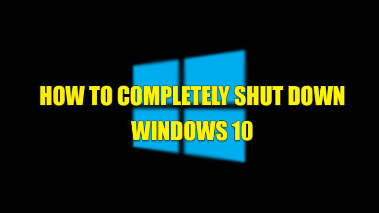 Как полностью выключить компьютер с Windows 10