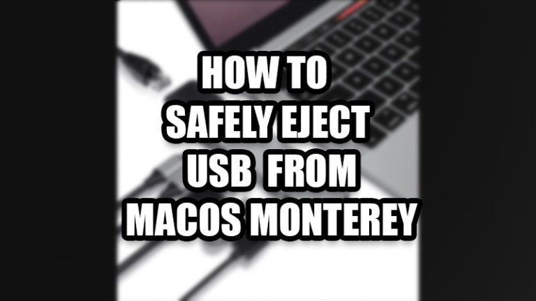 Как безопасно извлечь USB-накопитель из macOS Monterey