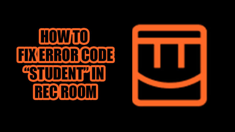 Код ошибки комнаты отдыха «Студент»