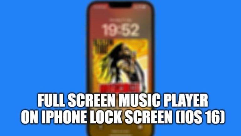 Как отобразить полноэкранный музыкальный проигрыватель на экране блокировки iPhone (iOS 16)