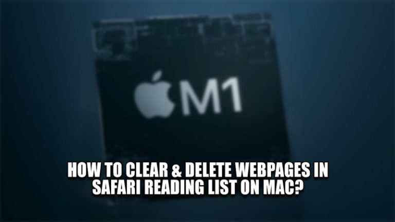 Как очистить и удалить веб-страницы в списке чтения Safari на Mac?