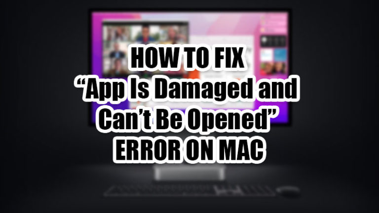 Исправить ошибку «Приложение повреждено и не может быть открыто» на Mac