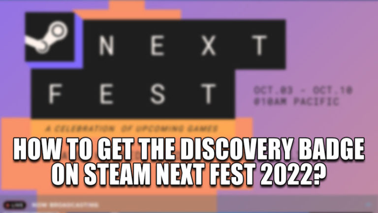 Как получить значок Discovery на Steam Next Fest 2022?