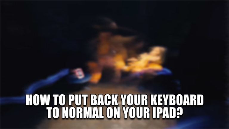 Как вернуть клавиатуру в нормальное состояние на iPad?
