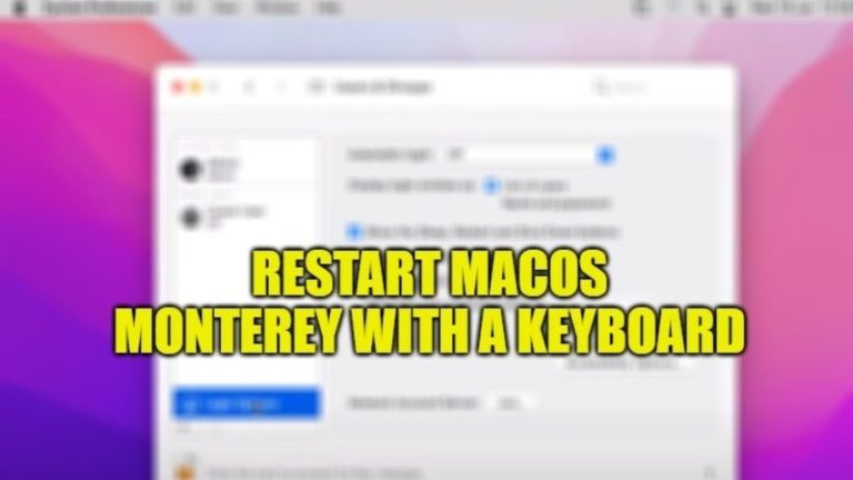 Как перезапустить macOS Monterey с помощью клавиатуры