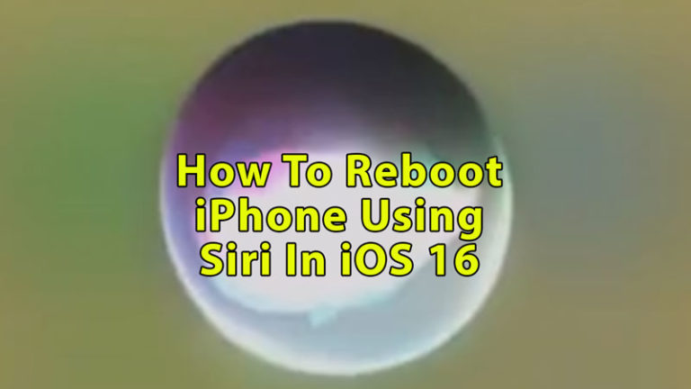 Как перезагрузить iPhone с помощью Siri в iOS 16