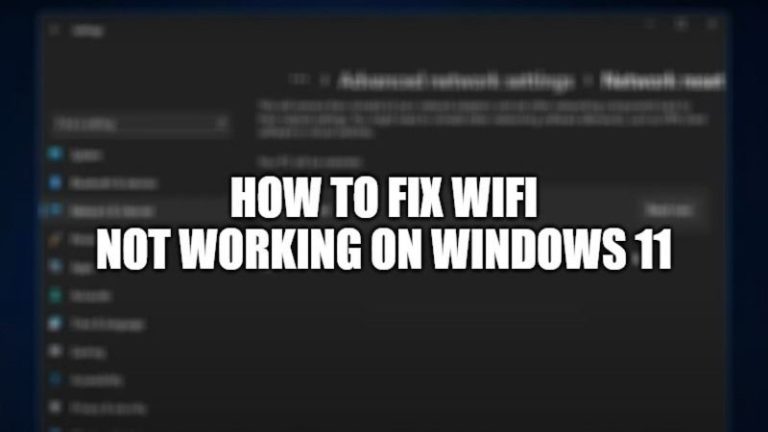 Как решить проблему с отключением Wi-Fi в Windows 11?