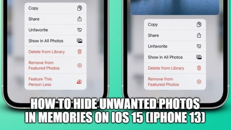 Как скрыть ненужные фотографии в воспоминаниях на iOS 15 (iPhone 13)
