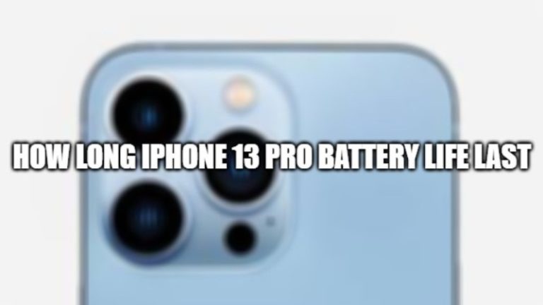 Как долго работает батарея iPhone 13 Pro?