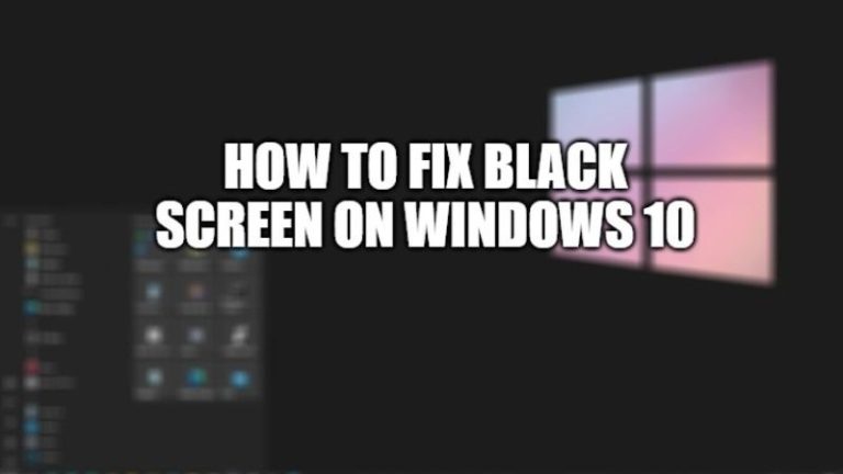 Как исправить черный экран в Windows 10 (2023)