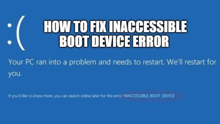 Как исправить ошибку недоступного загрузочного устройства в Windows 11