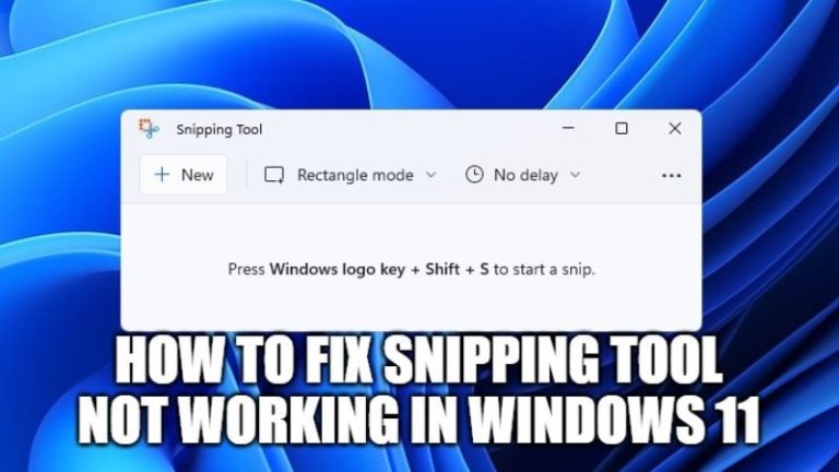 Как исправить Snipping Tool, не работающий в Windows 11
