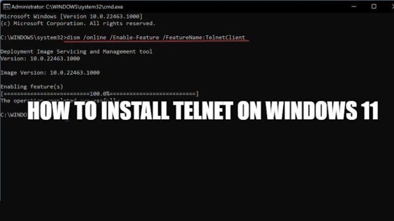 Как установить Telnet на Windows 11?