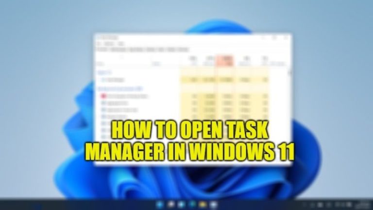 Как открыть диспетчер задач в Windows 11