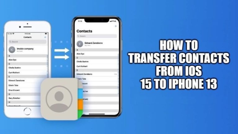 Как перенести контакты с iOS 15 на iPhone 13