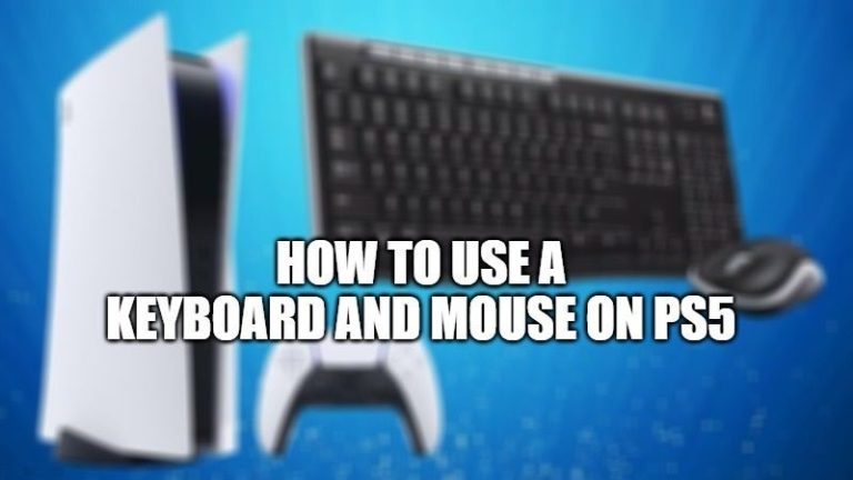 Как использовать клавиатуру и мышь с PS5