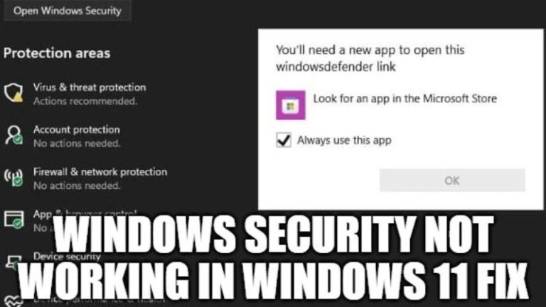 Безопасность Windows не работает в Windows 11?  Вот как исправить эту ошибку