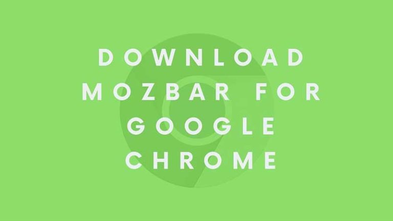 Загрузите панель инструментов Moz для Google Chrome (панель инструментов All-in-One Seo)