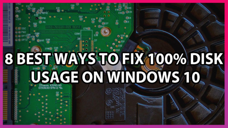 8 лучших способов исправить 100% использование диска в Windows 10