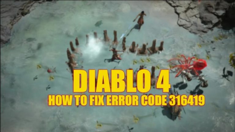 Код ошибки Diablo 4 316719 (2023)