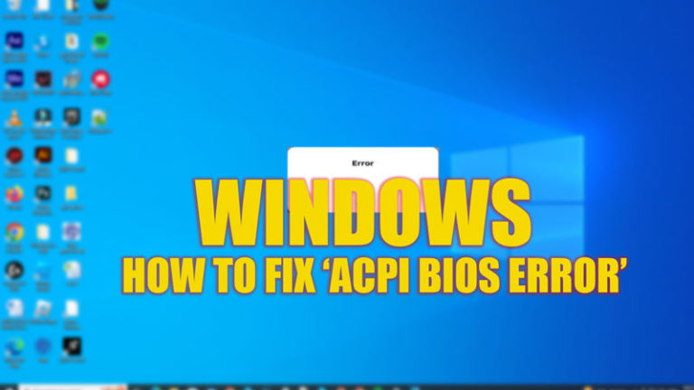 «Ошибка ACPI BIOS» в Windows (2023 г.)