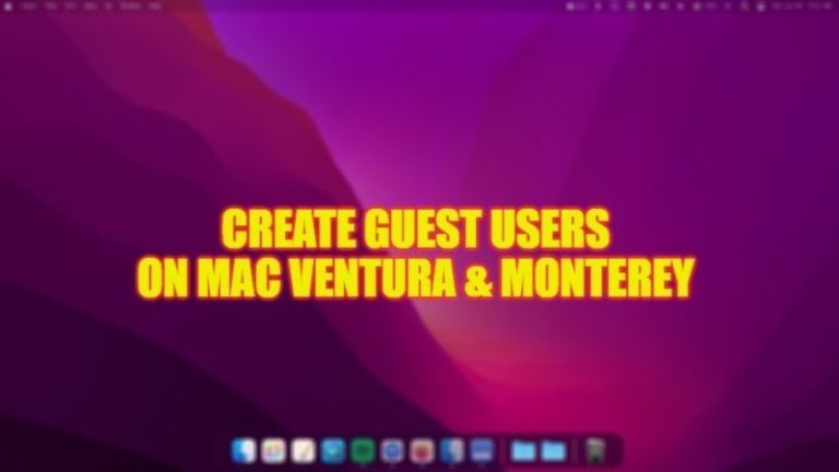 Как создать гостевого пользователя в macOS Ventura & Monterey (2023 г.)