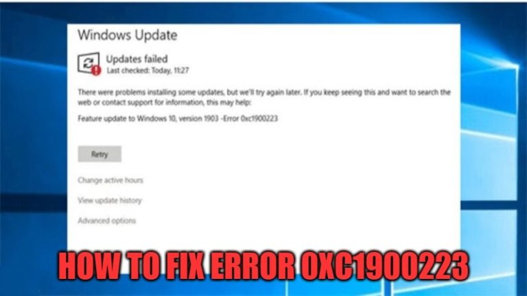 Как исправить ошибку 0xc1900223 при обновлении Windows 10?