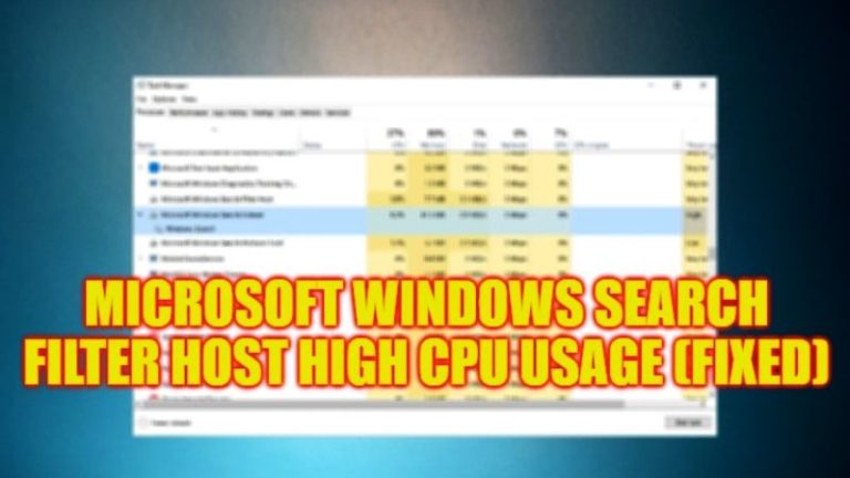 Высокая загрузка ЦП узла фильтра поиска Microsoft Windows (2023 г.)