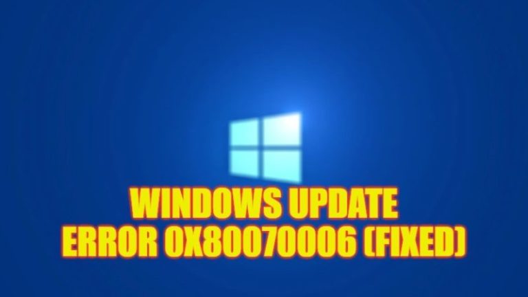 Ошибка Центра обновления Windows 0x80070006 (2023)