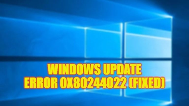 Ошибка Центра обновления Windows 0x80244022 (2023)