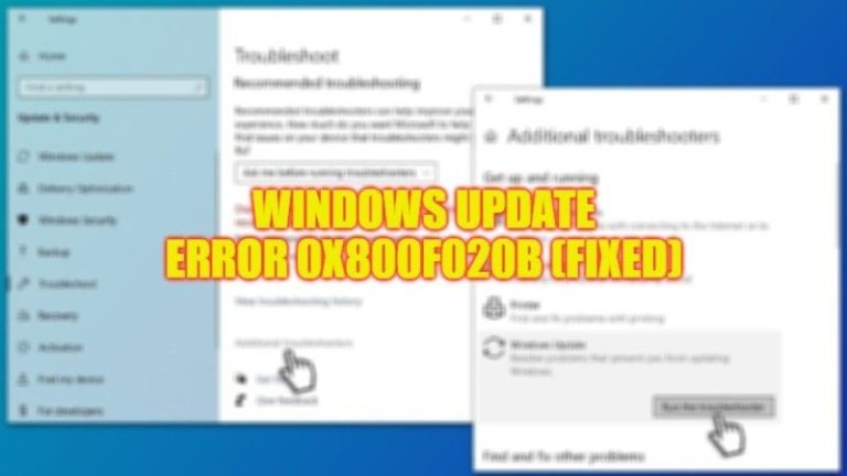 Код ошибки Центра обновления Windows 0x800f020b (2023)