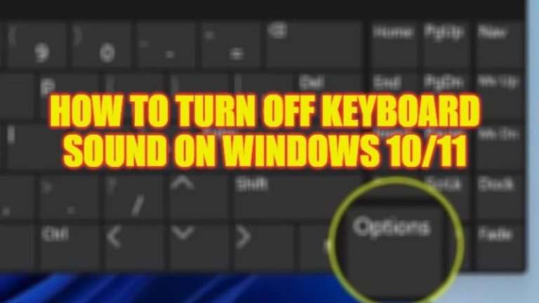 Как отключить звук клавиатуры в Windows 10/11 (2023)