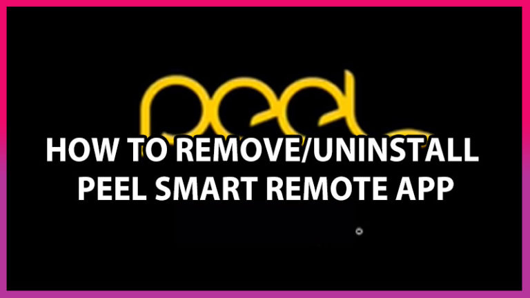 Как удалить/удалить приложение Peel Smart Remote с устройства Android