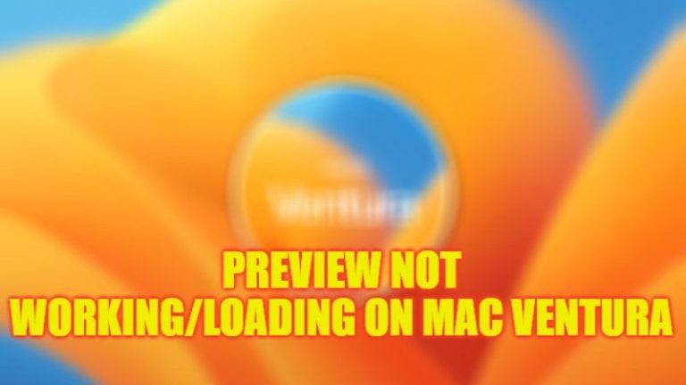 Предварительный просмотр JPG, PDF, PNG не загружается на Mac Ventura