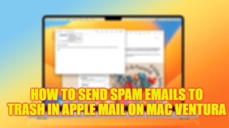 Отправка спама напрямую в корзину Apple Mail на Mac Ventura