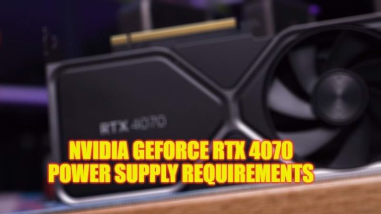 Каковы требования к источнику питания для Nvidia RTX 4070?