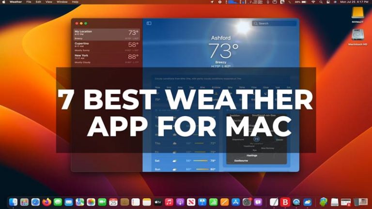 7 лучших погодных приложений для Mac в App Store 2023 (бесплатно и платно)