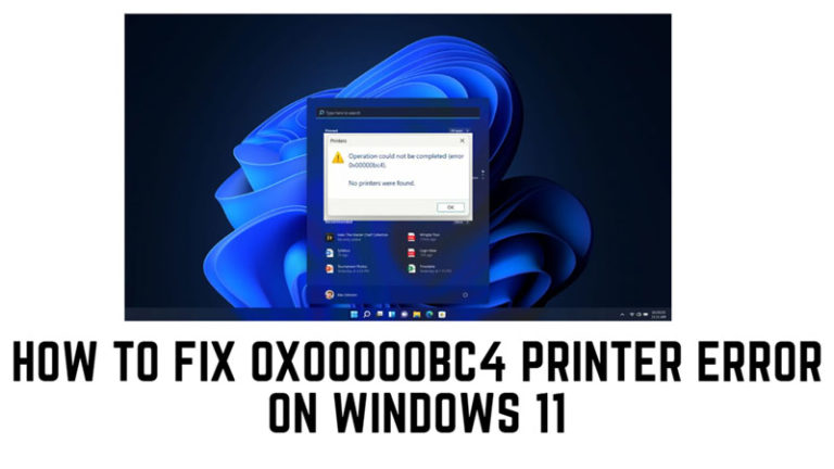 Как исправить ошибку принтера Windows 11 0x0000bc4?