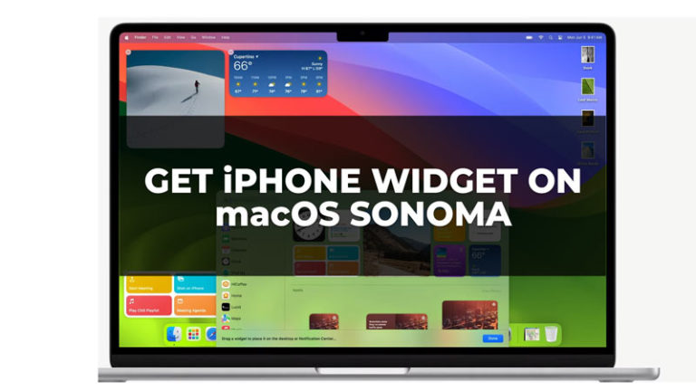 Как получить виджет iPhone на macOS Sonoma?