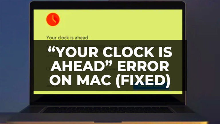 Ошибка «Ваши часы опережают» на Mac (2023)