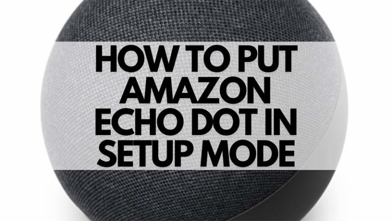 Как заставить Amazon Echo Dot перейти в режим настройки?