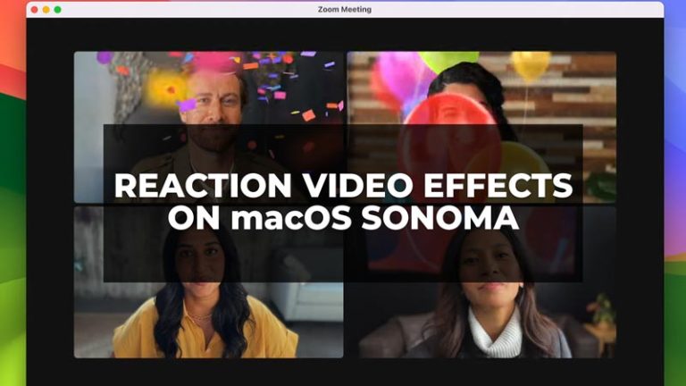 Как получить видеоэффекты реакции на macOS Sonoma?