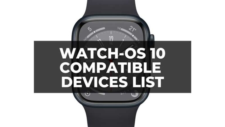 Список Apple Watch, совместимых с WatchOS 10