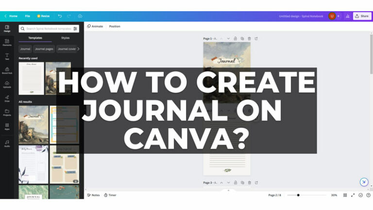 Как создать журнал в Canva и загрузить его в виде шаблона PDF?
