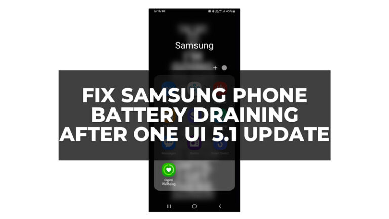 Как исправить проблему с разрядкой аккумулятора Samsung Phone One UI 5.1?