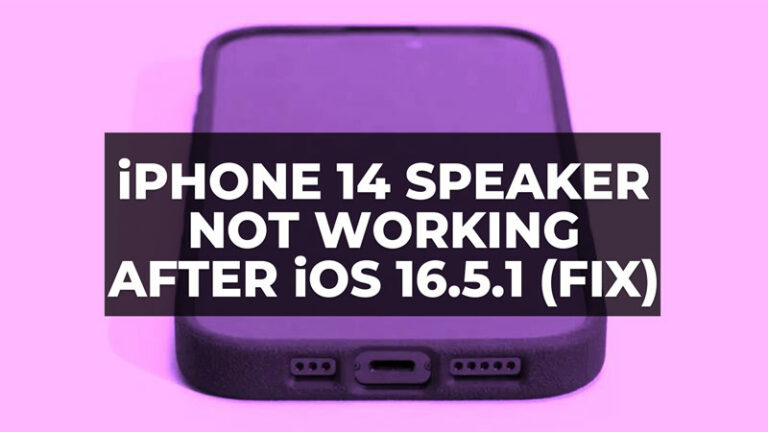 Динамик iPhone 14 не работает после обновления до iOS 16.5.1