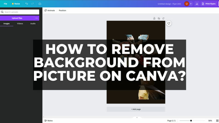 Как удалить фон изображения в Canva?